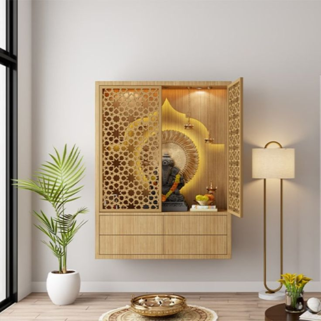 Wall-Mounted Puja Unit
