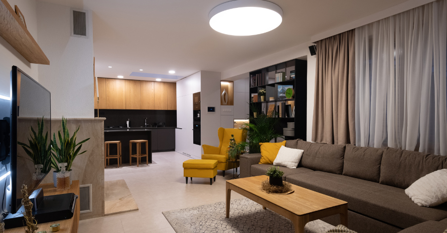 Modern  2 BHK Livingroom Design in Kolkata