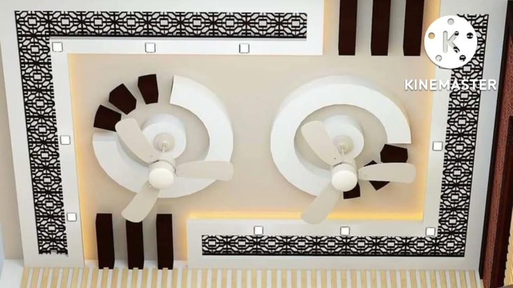Hall False Ceiling Designs With Two Fans: Stunning & Modern Ideas